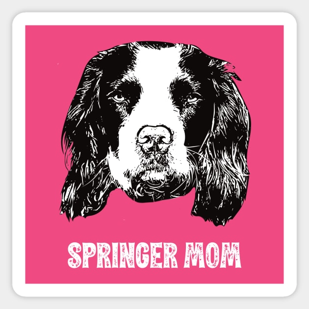 Springer Mom Springer Spaniel Design Sticker by DoggyStyles